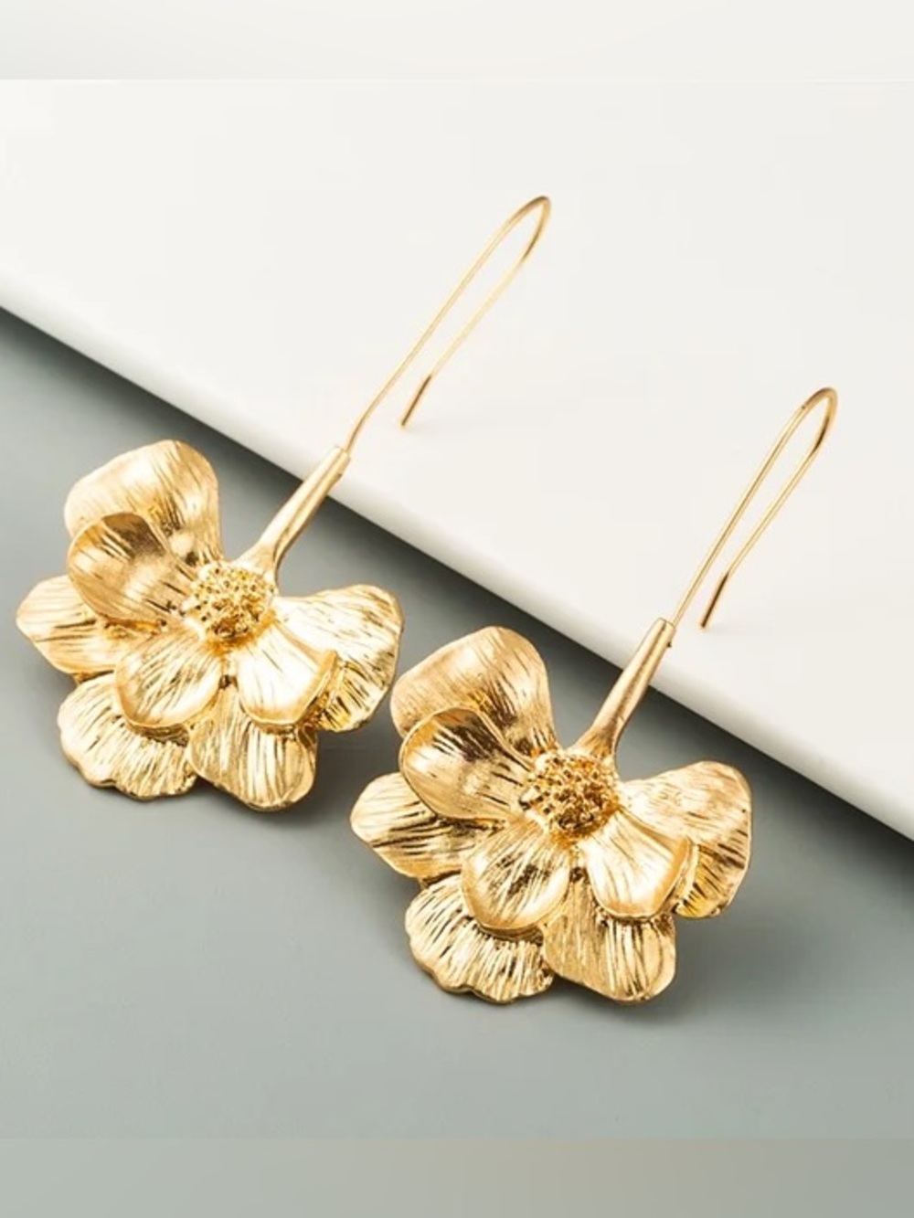 Floral Drop Earrings - Elegant Women Jewelry
